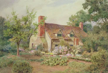 Un jardín de cabaña cerca de Wokingham, Berkshire